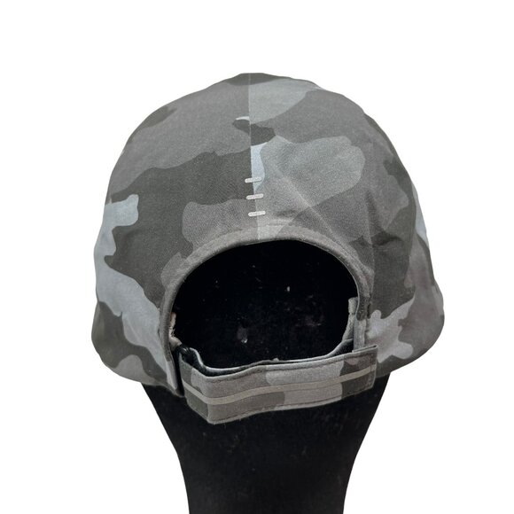 Lululemon Fast Free Run Strapback Hat Cap Gray Camo Camouflage Men' Unisex H3RG - Picture 5 of 8
